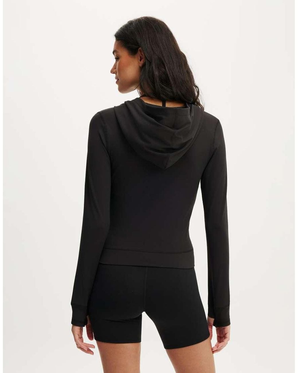 Cotton On Black Ultra Soft Hooded Jacket