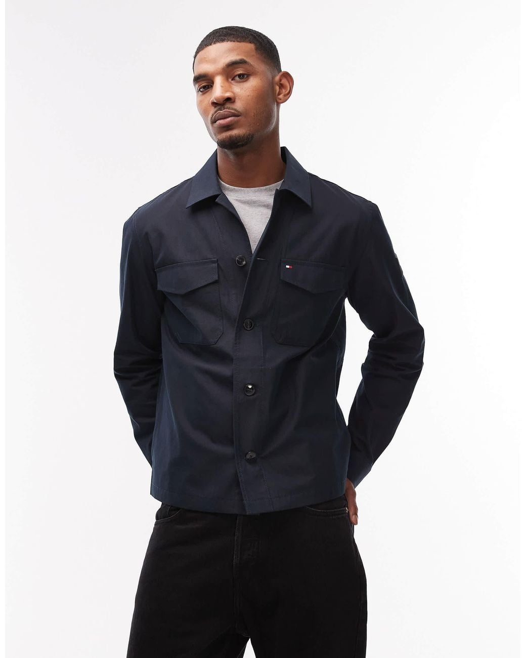 Tommy Hilfiger Blue Chore Jacket for men