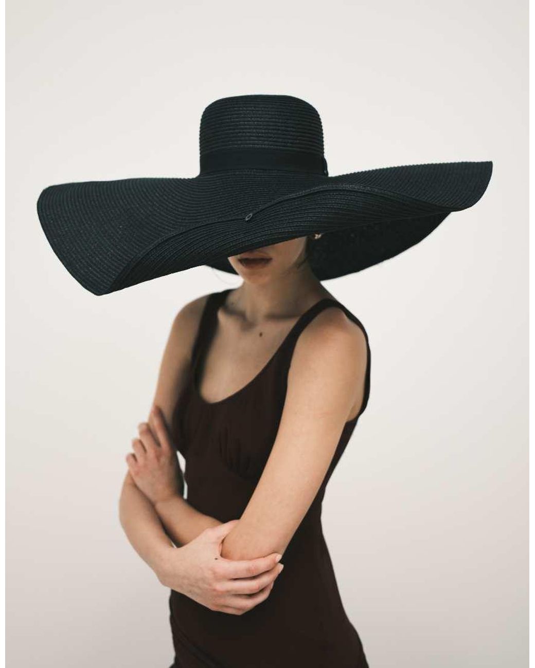 ASOS Black Oversized Straw Hat
