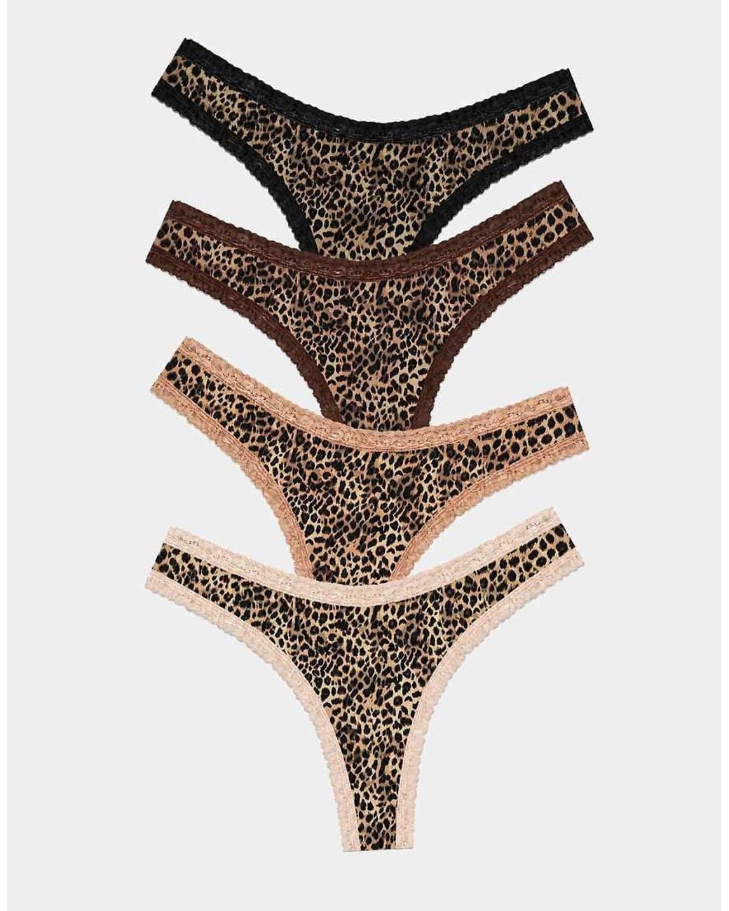 Stripe & Stare Multicolor Thong Four Pack