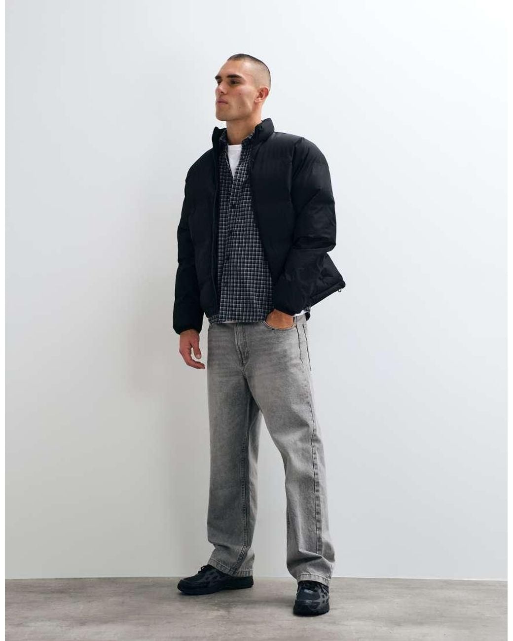 New Look Pufferjack in het Blue voor heren