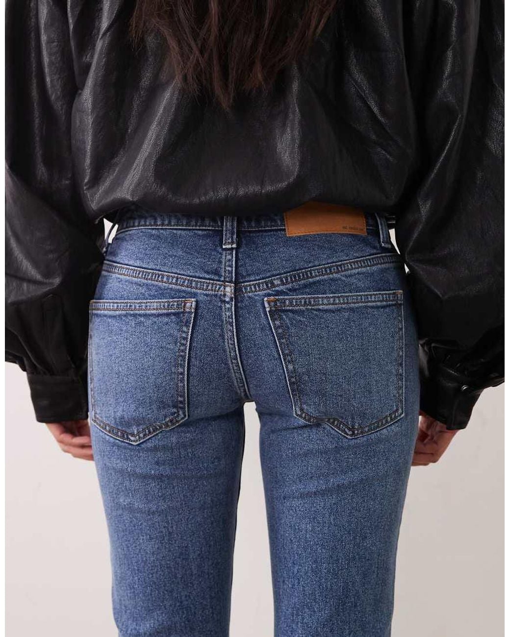 ASOS Blue Asos Design Petite Bootcut Flare Jean