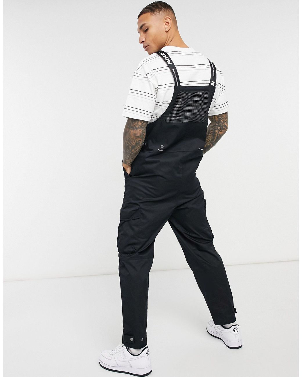 Nike City Made Pack Woven Dungarees in Black for Men | Lyst UK