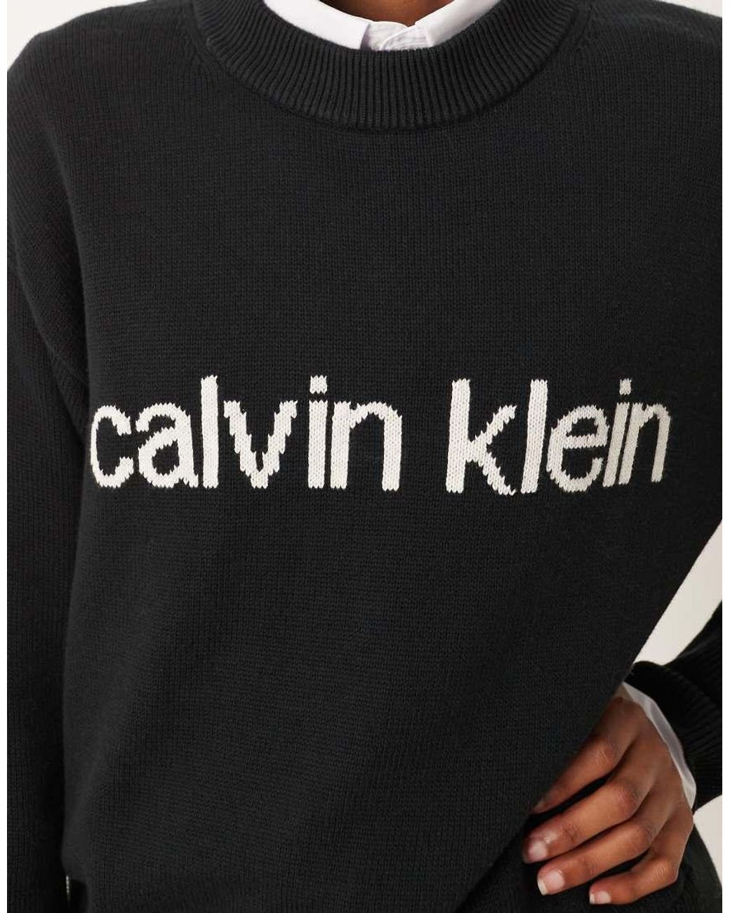 Calvin Klein Black Logo Jumper