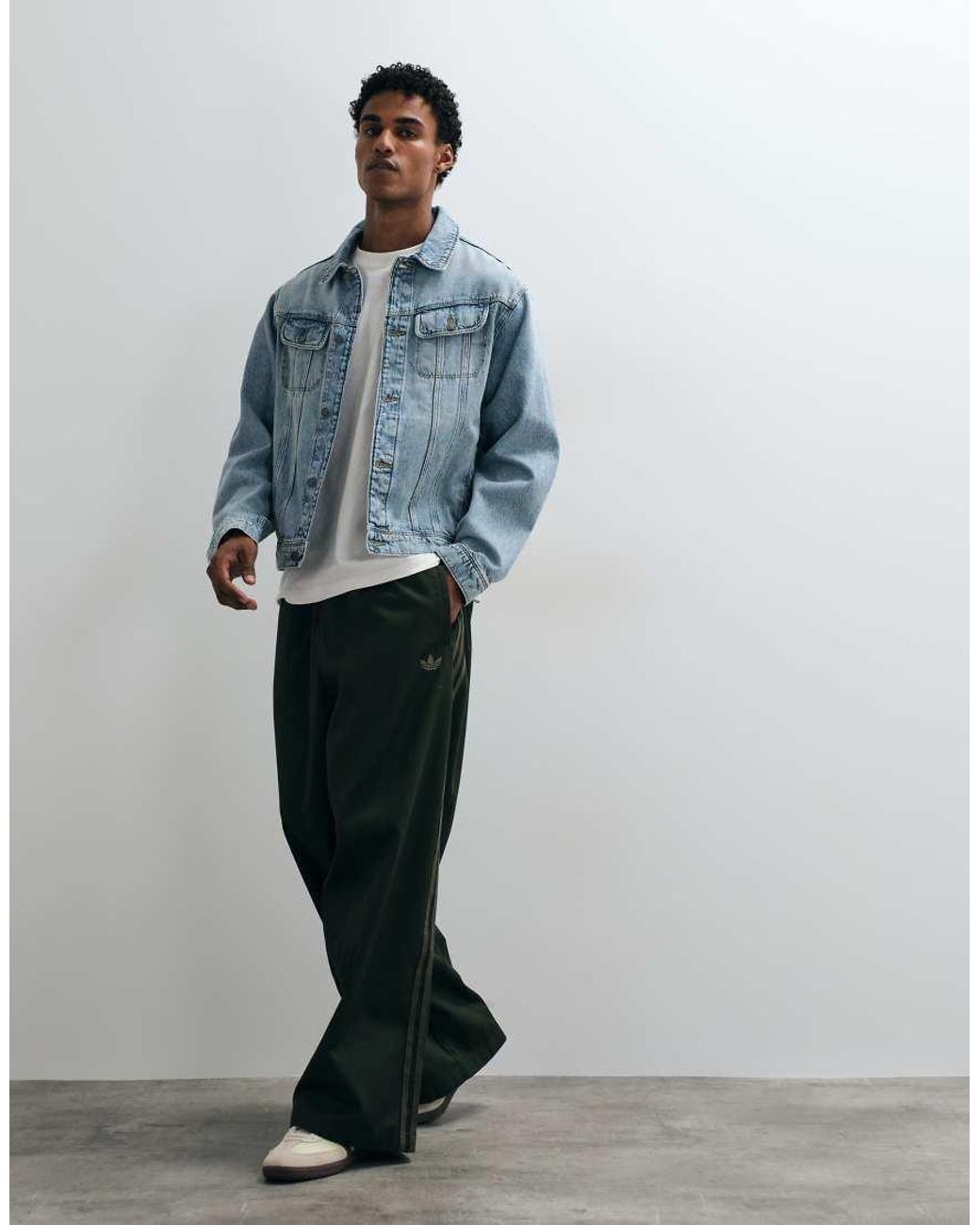 ASOS Blue Trucker Denim Jacket for men