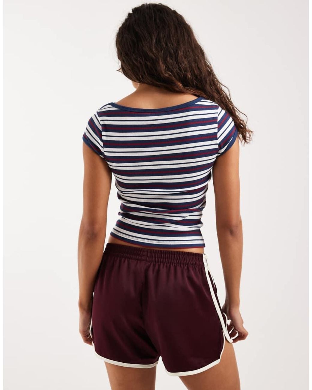 ASOS Blue Boat Neck Short Sleeve Baby Tee