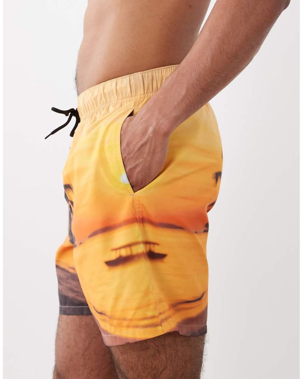 ASOS Orange Swim Shorts for men