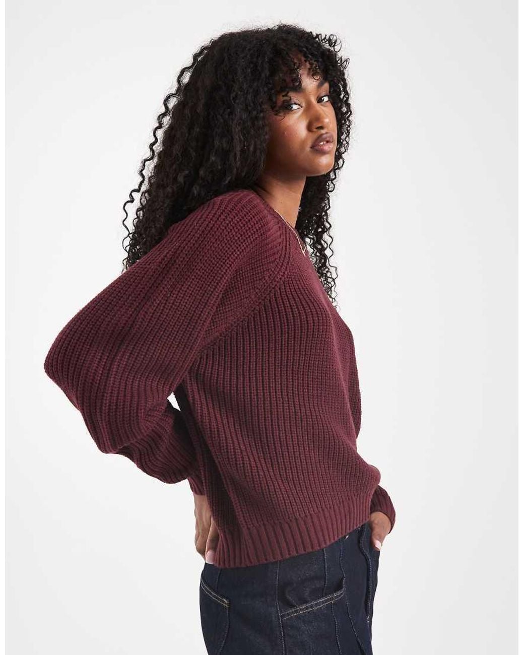 Threadbare Purple Crew Neck Jumper