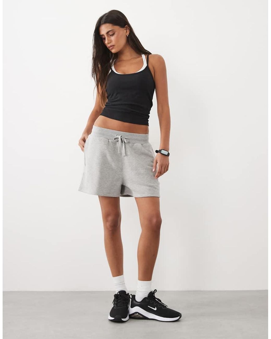 4505 Gray Cotton Everyday Strappy Cami With Adjustable Straps