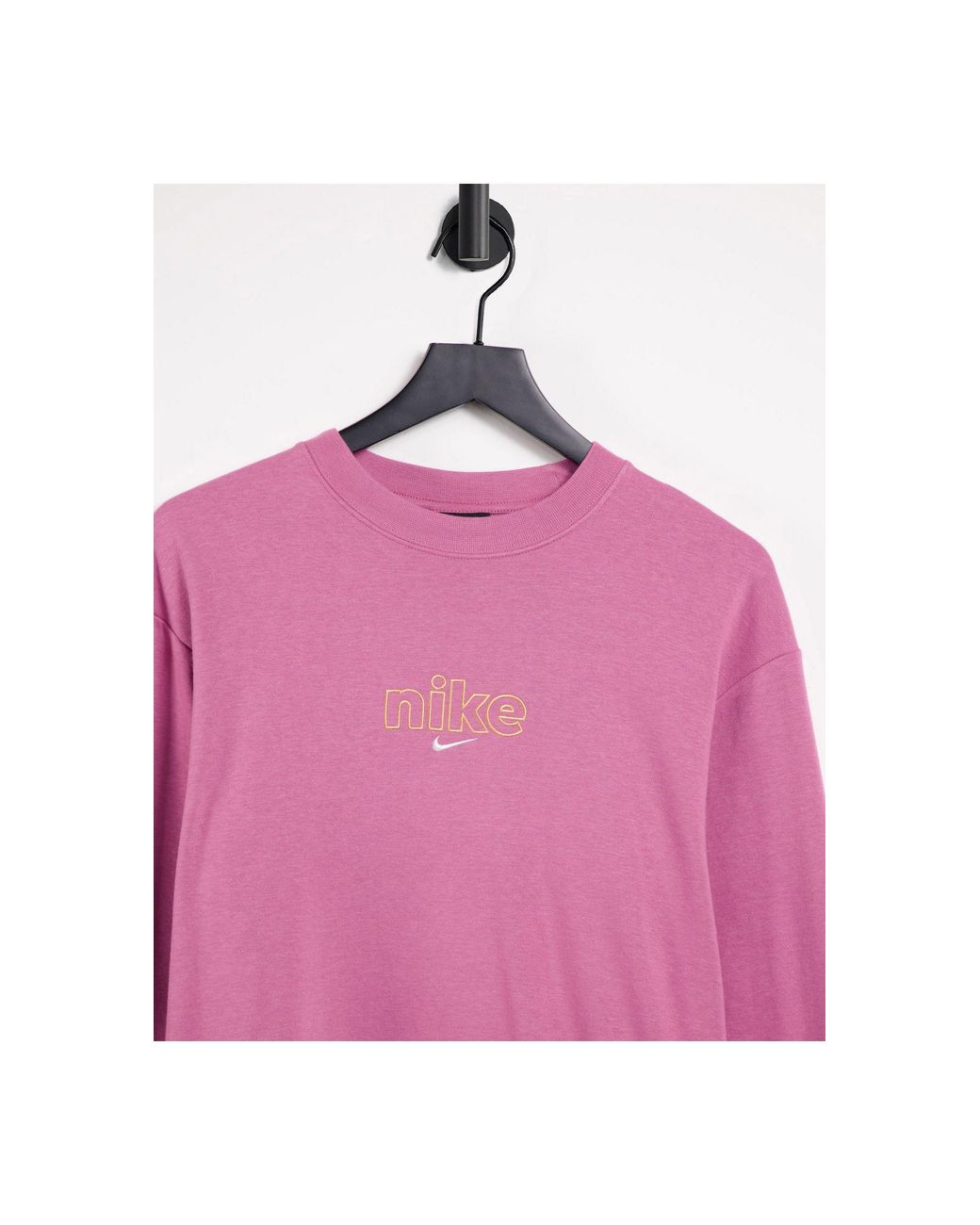 nike pink crew neck sweatshirt
