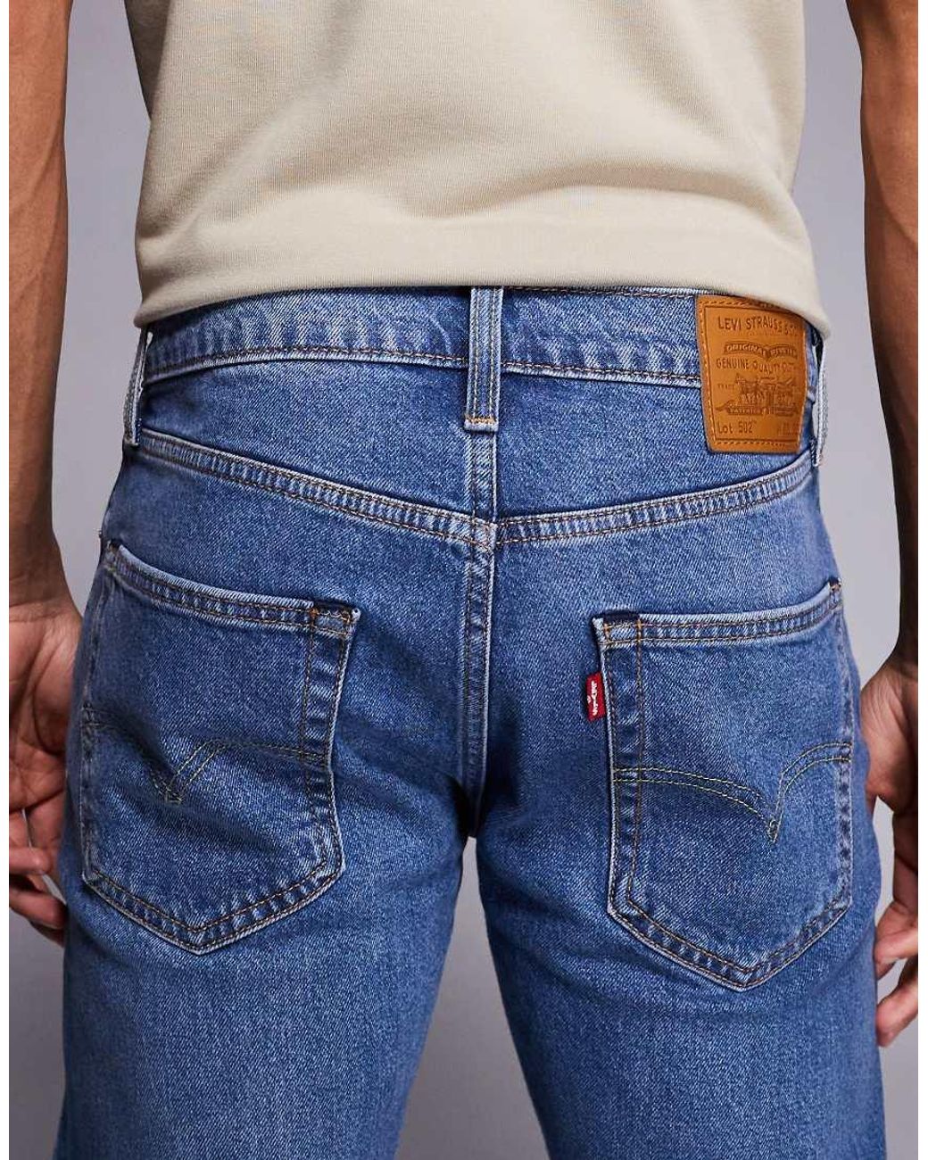 Levi's Blue 502 Tapered Jeans for men