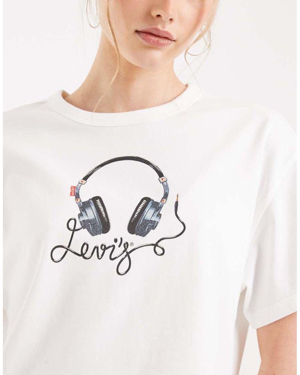 Levi's White Music Graphic Vintage Tee