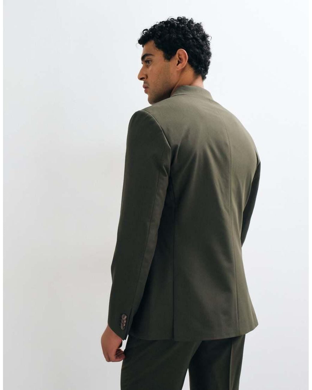 ASOS Multicolor Crease Resistant Slim Suit Jacket for men