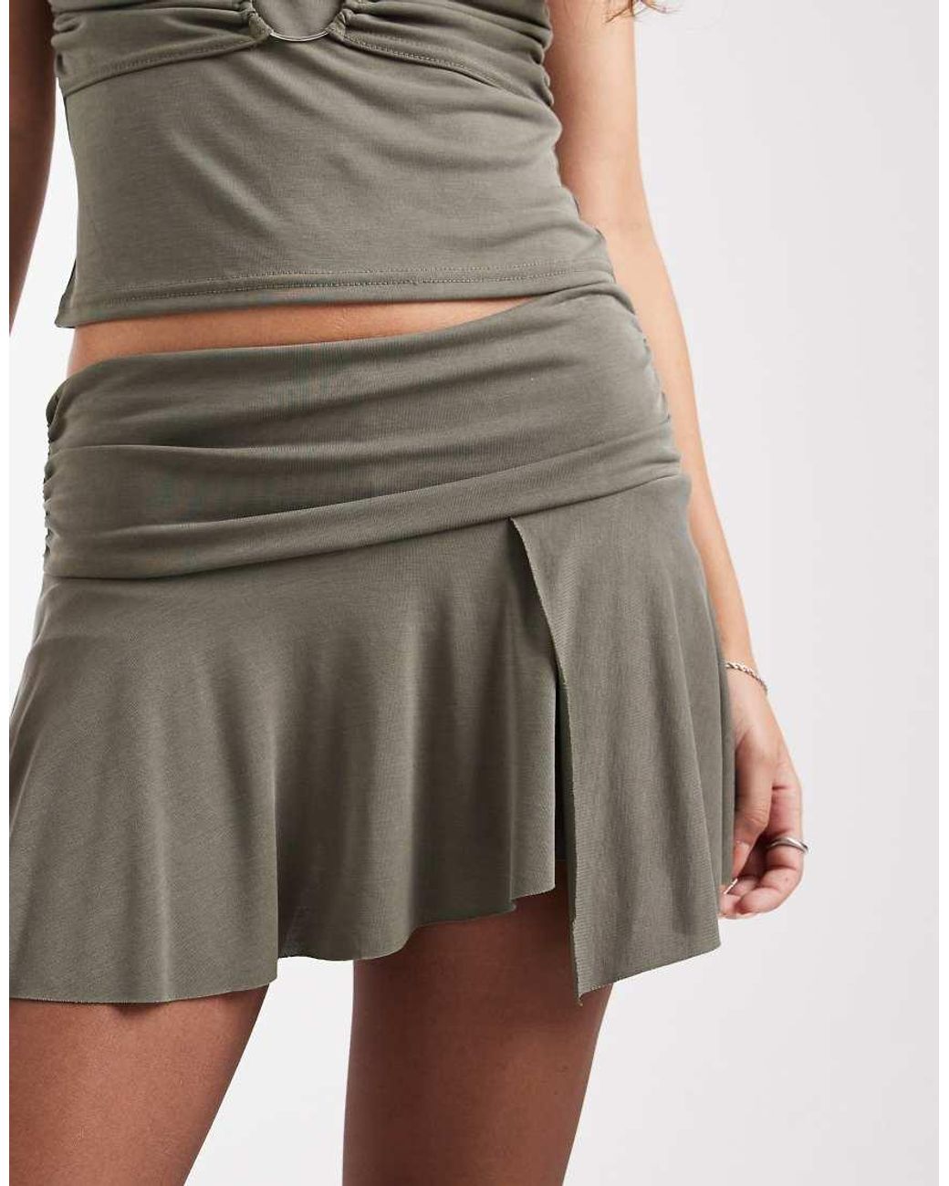 Collusion Brown Flippy Mini Skort
