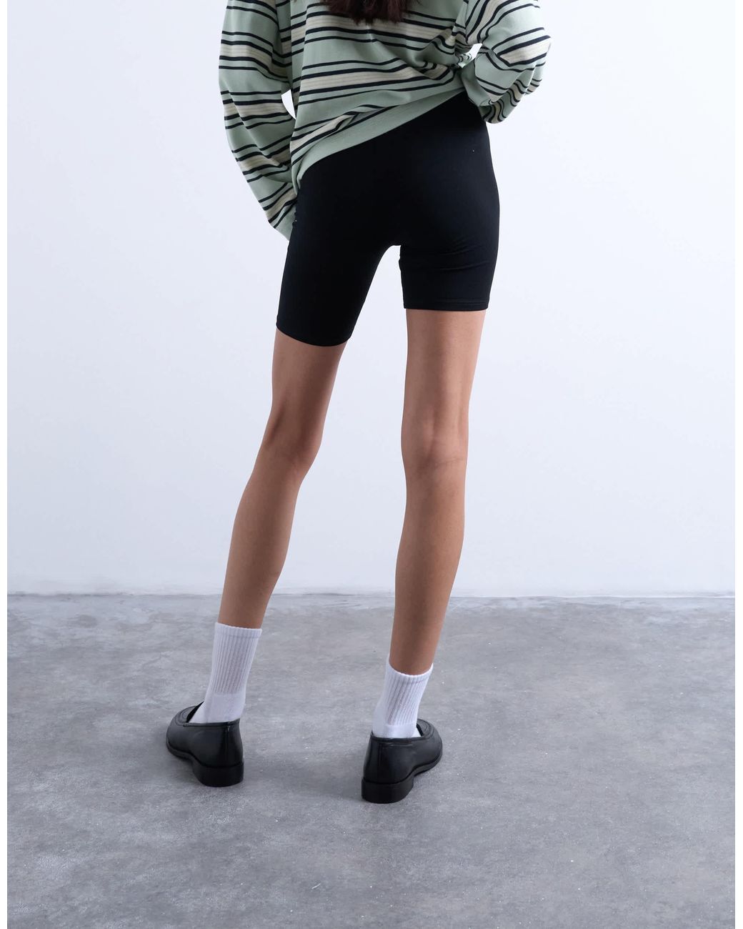 TOPSHOP White Basic Legging Short