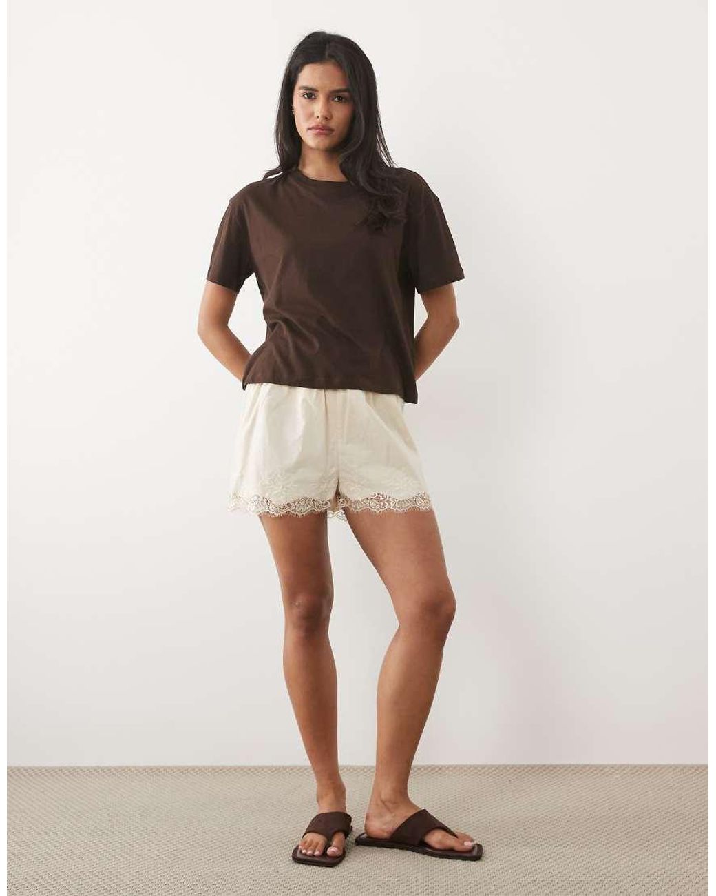 New Look Brown Boxy Tee