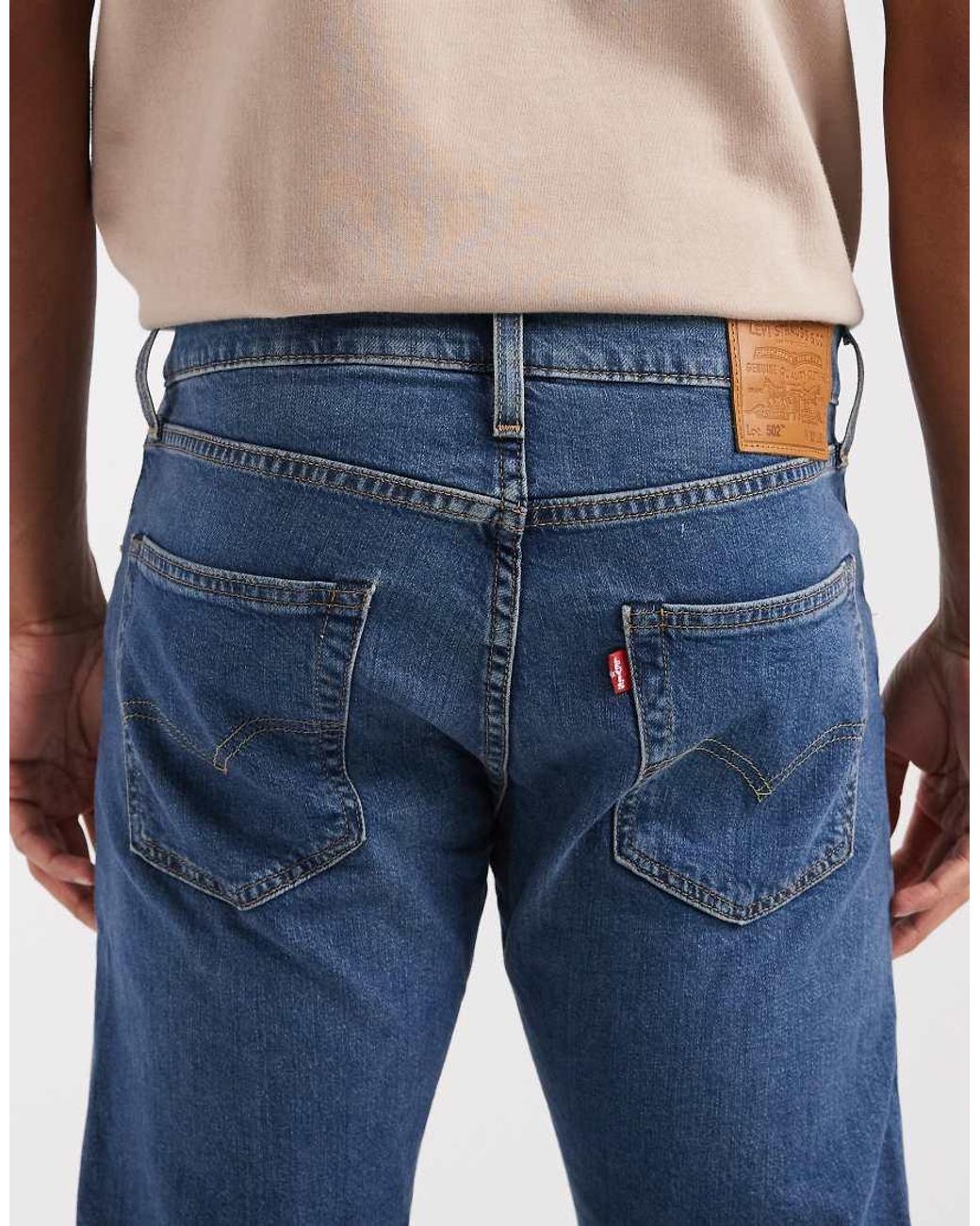 Levi's Blue 502 Tapered Jeans for men