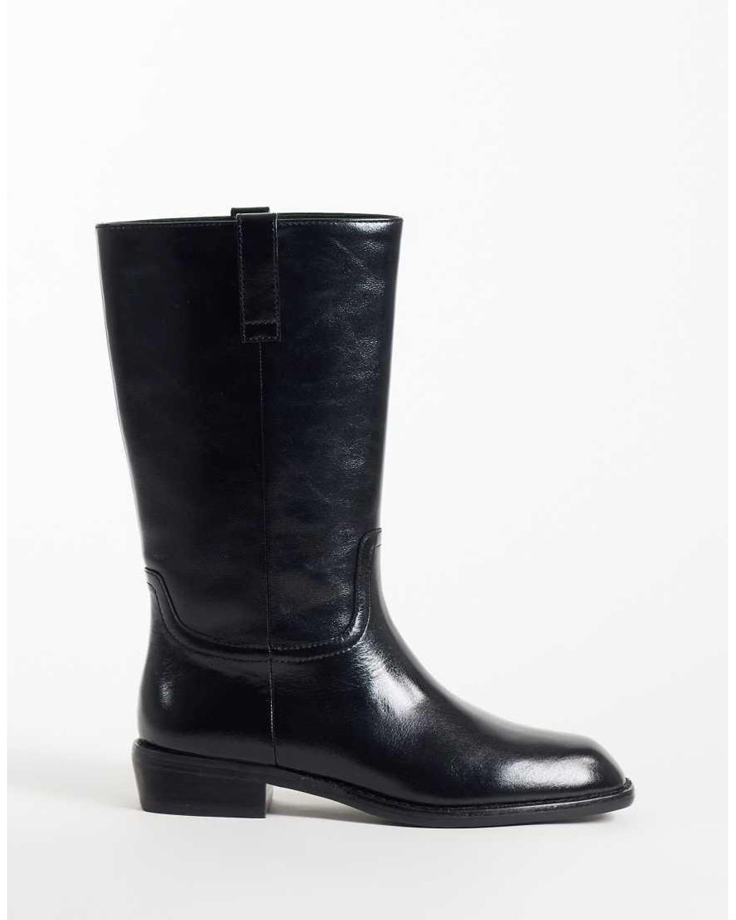 Steve Madden Black Primo Low Ankle Boots