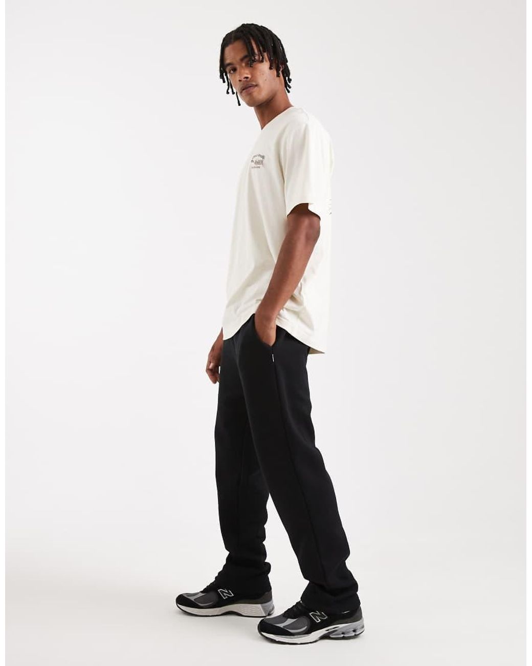 Jack & Jones White Loose Fit Jogger for men