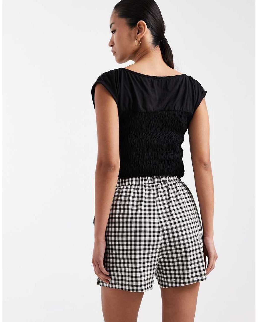 Threadbare Black Jersey Pull On Shorts With Drawstring