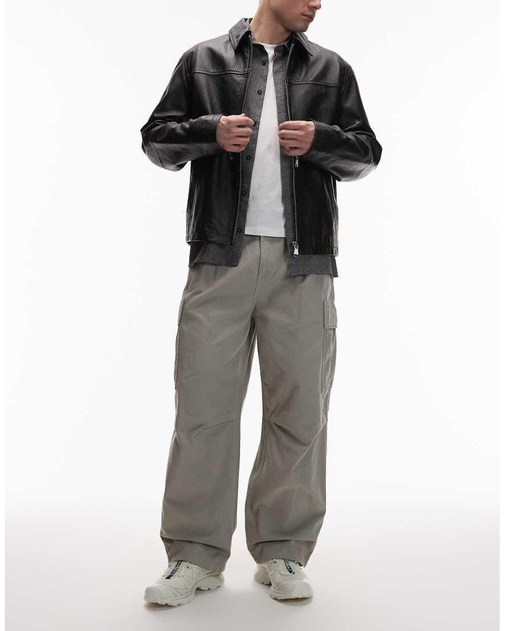 Carhartt Gray Cole Relaxed Cargo Trousers for men