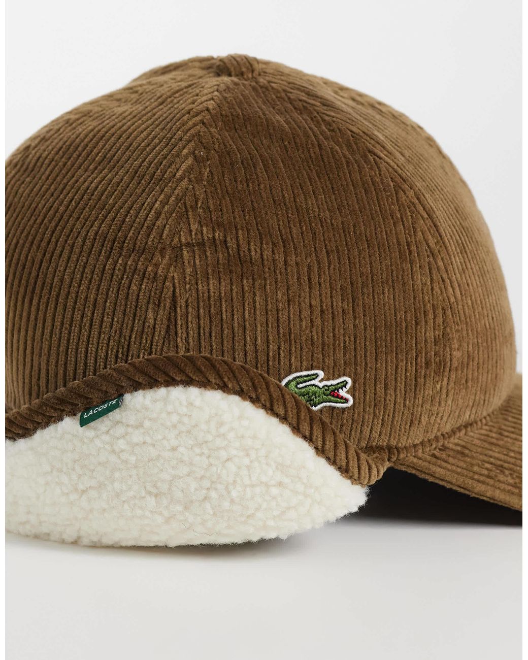Lacoste Kappe mit seitlichen klappen in Brown für Herren