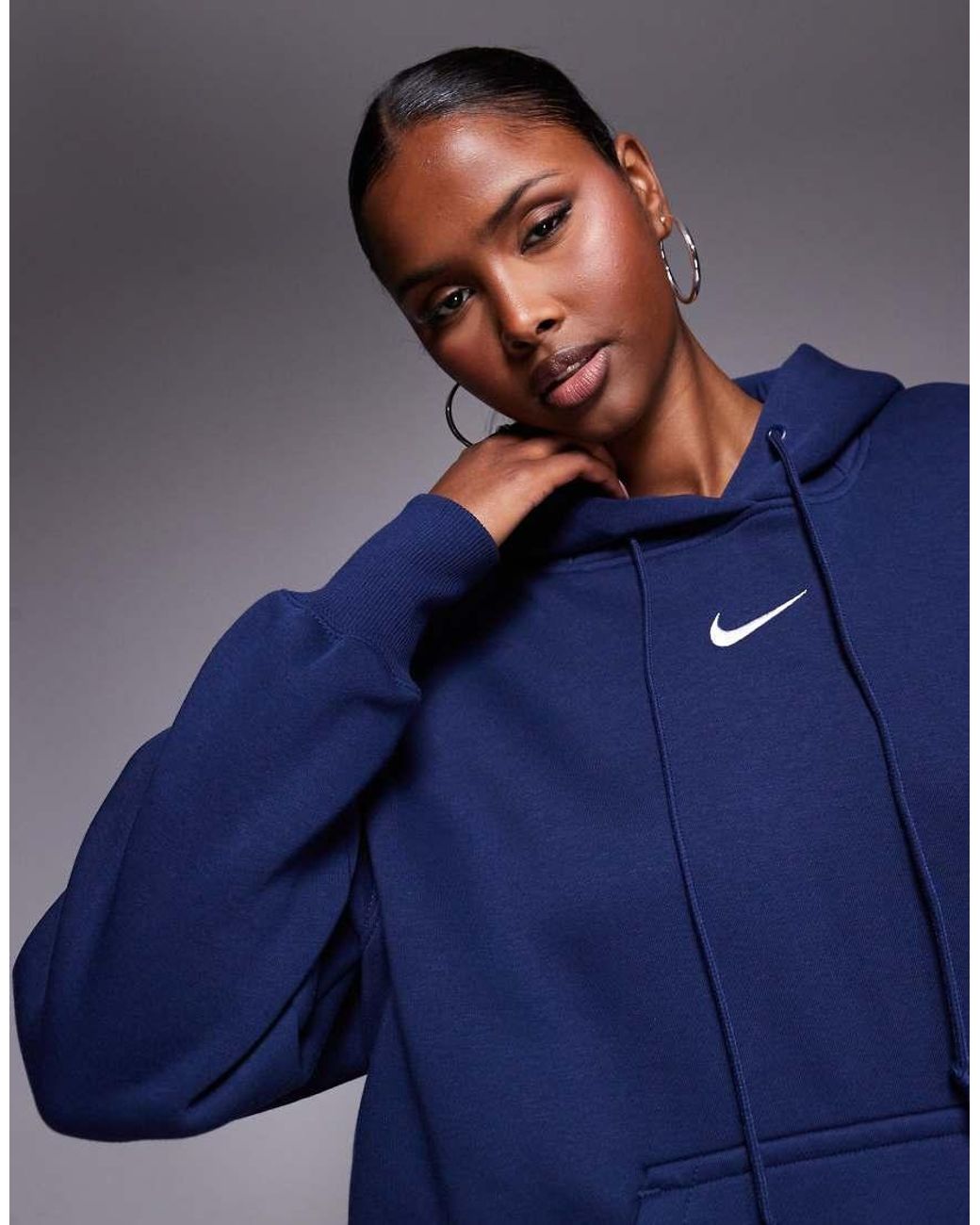 Nike Blue Phoenix Fleece Oversized Hoodie