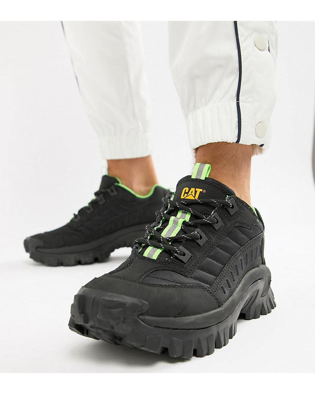 Caterpillar Cat Intruder Chunky Sole Trainers in Black for Men | Lyst