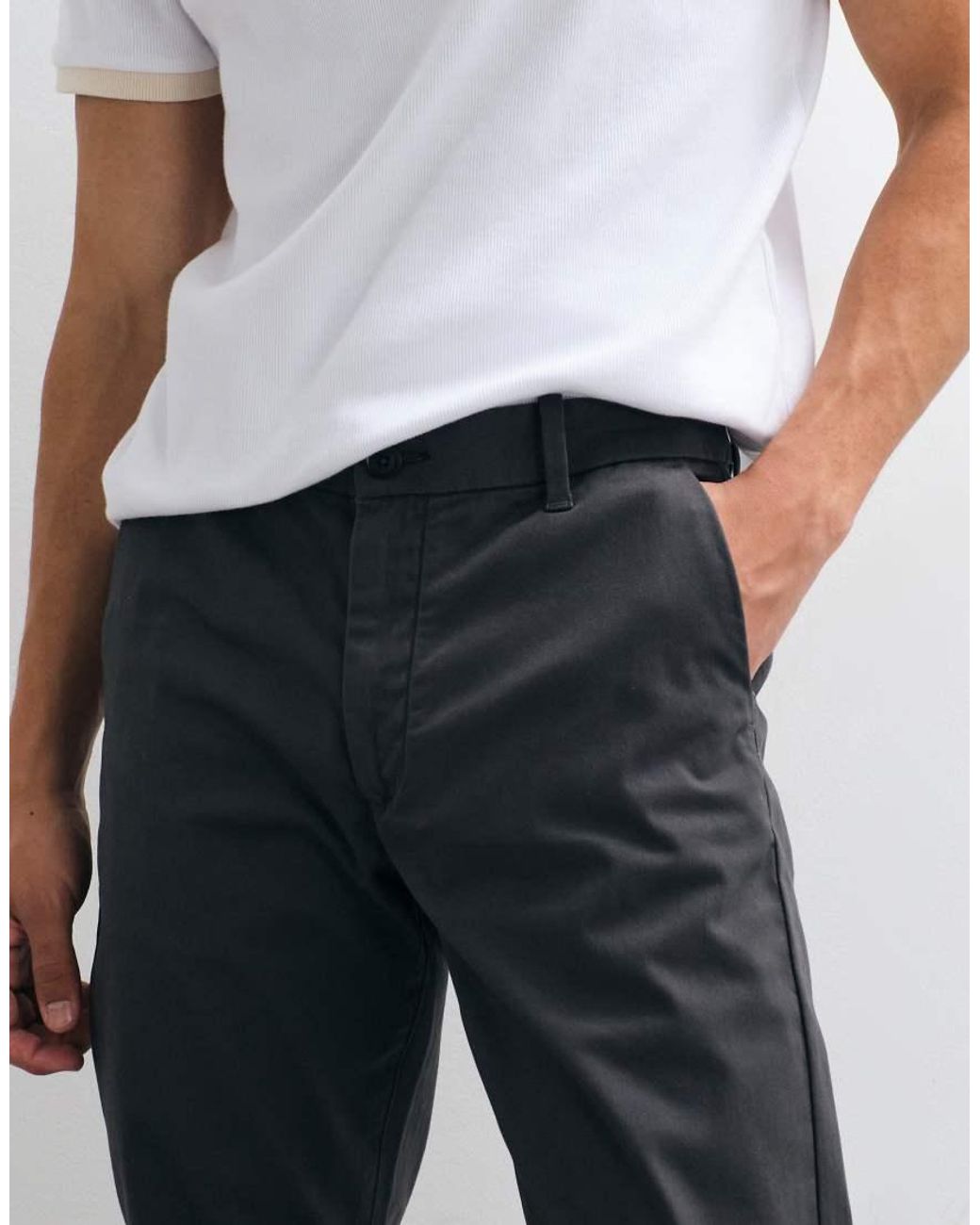 ASOS Blue Tapered Chinos for men