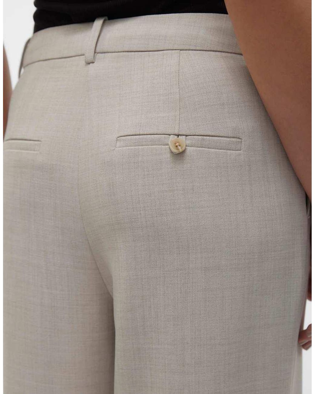 Vero Moda Gray Tailored Trousers