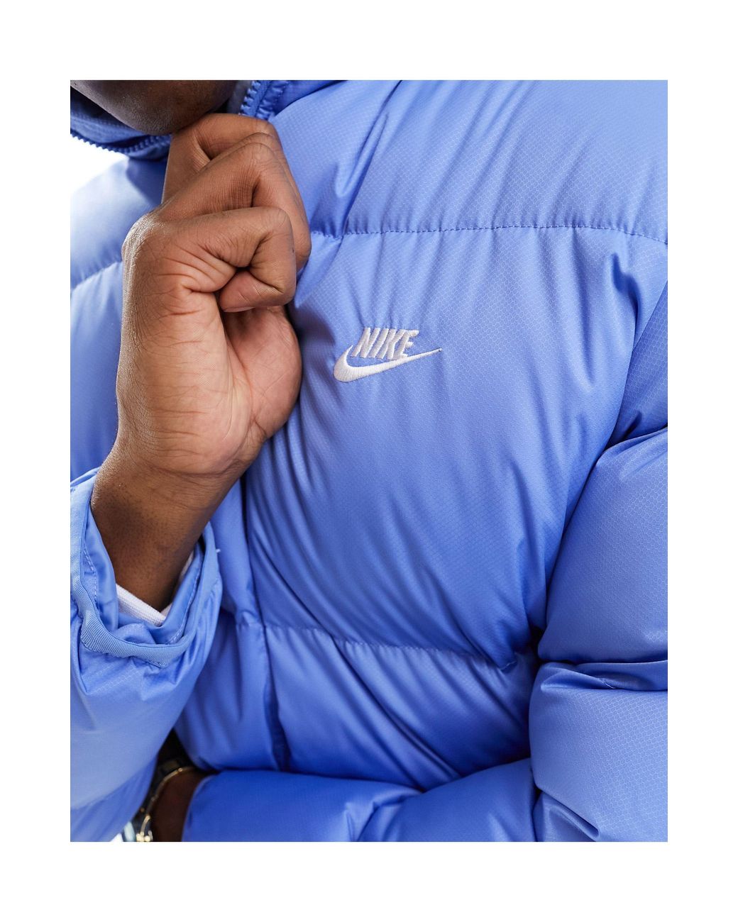 Blue nike deals bubble coat