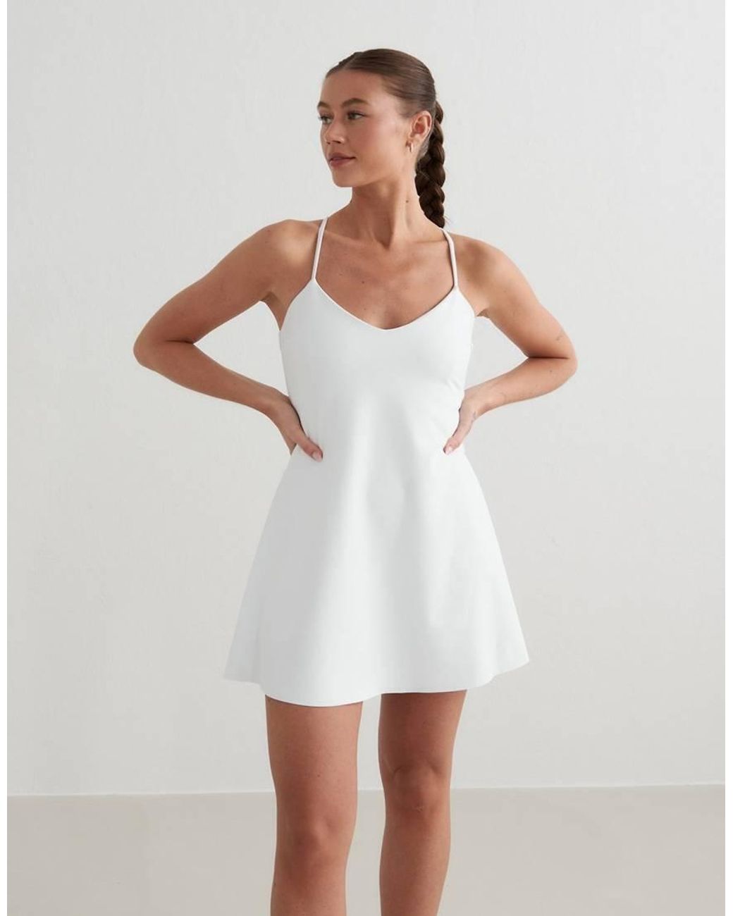 Aim'n White Sense Strap Dress