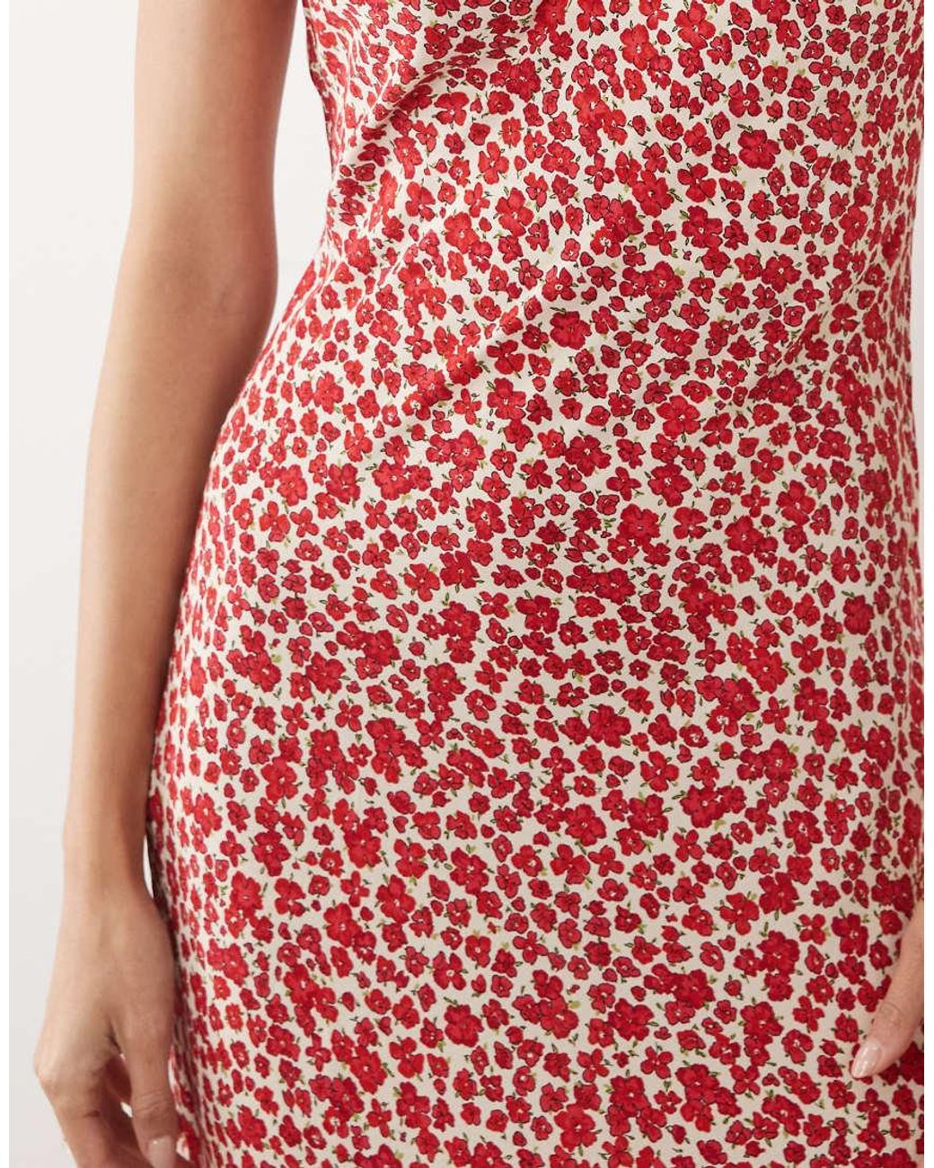 Mango Pink Strappy Cami Midi Dress
