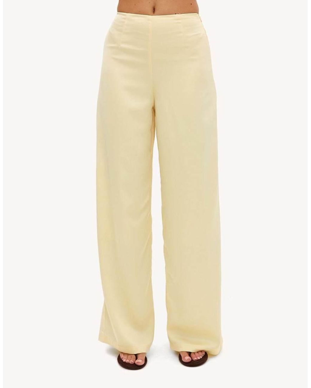 Loavies Natural A Floral Awakening Satin-Look Trousers