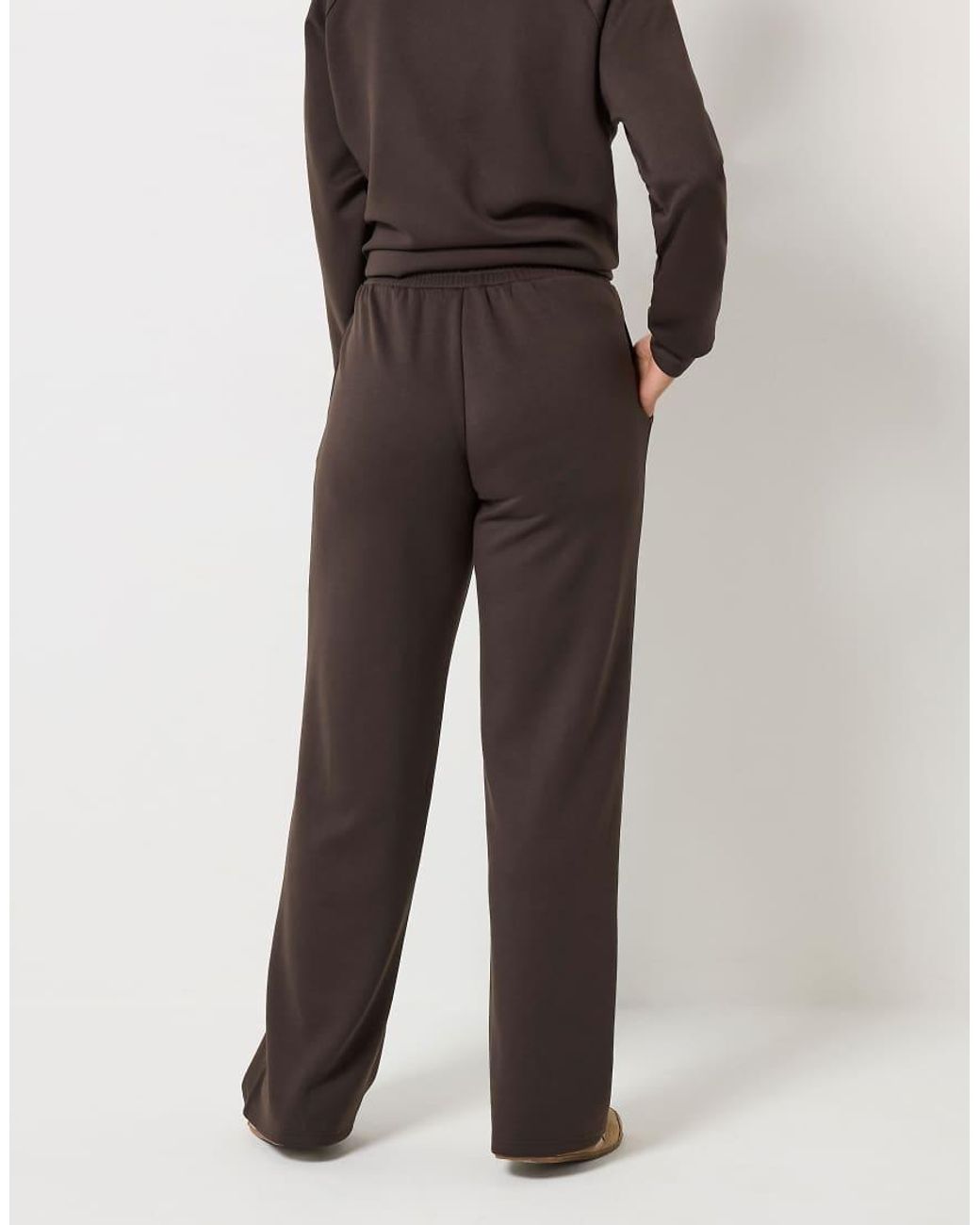Long Tall Sally Black Premium Wide Leg Joggers