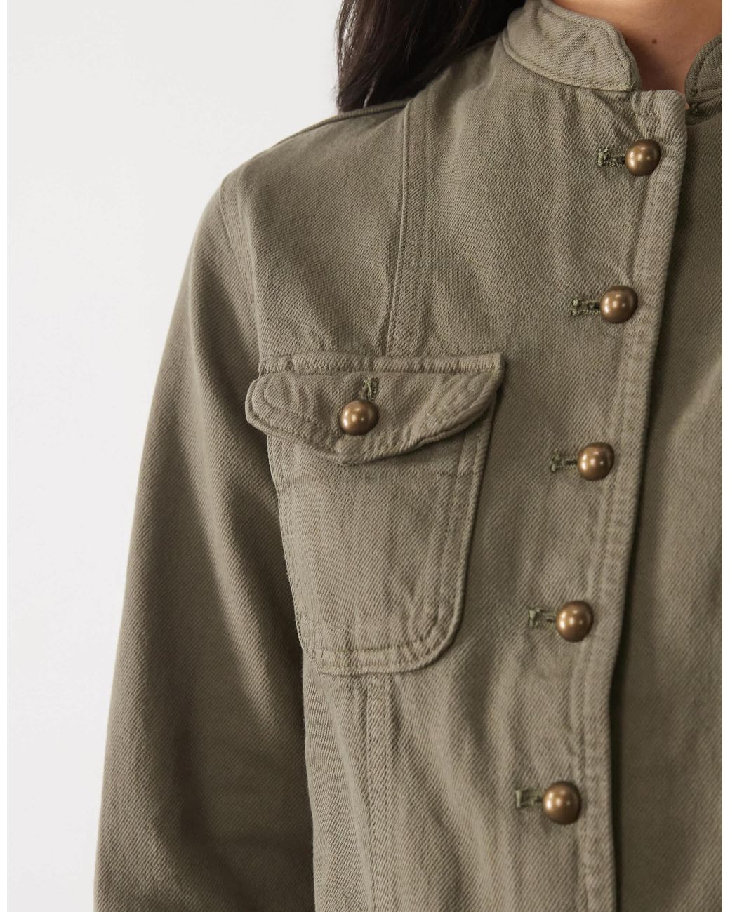 Mango Brown Teen Utility Jacket