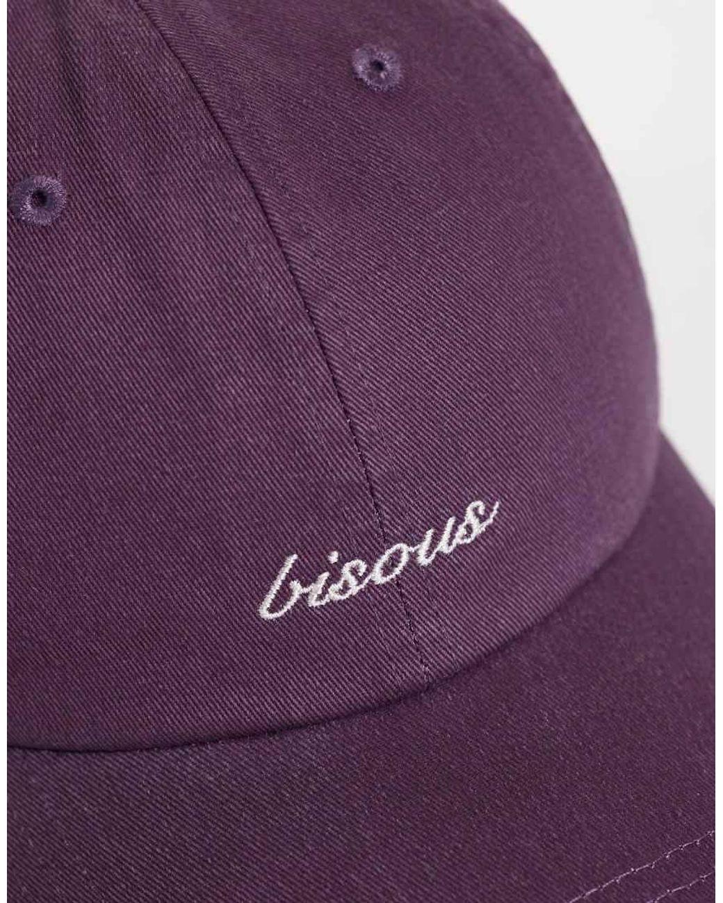 Gina Tricot Purple Embroide Cap