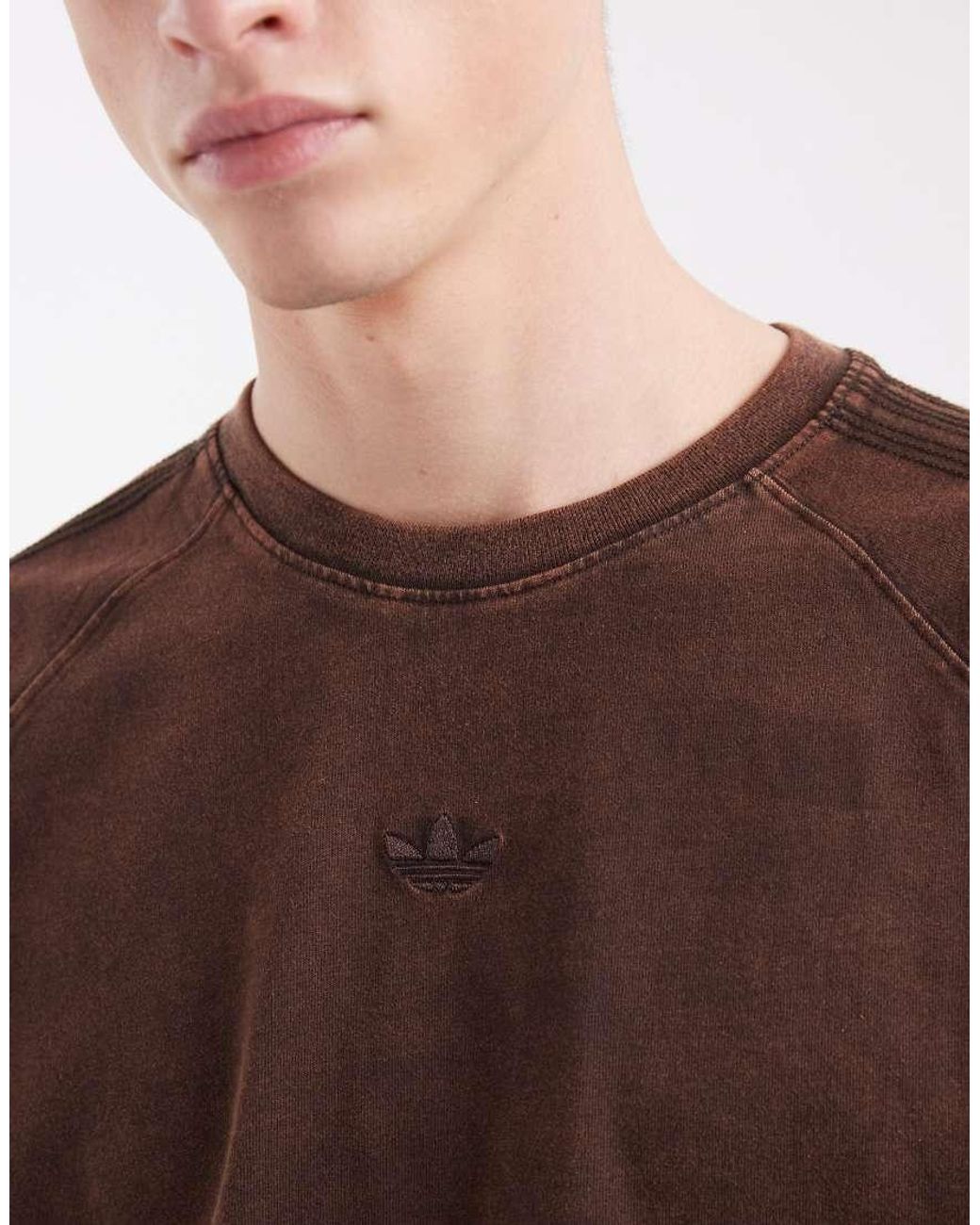 Adidas Originals Brown Premium Essentials T-Shirt for men