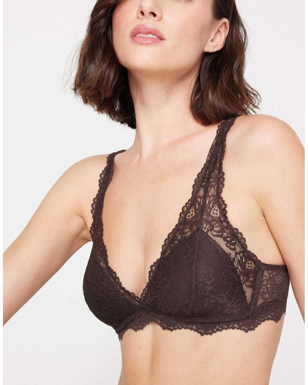 Tezenis Black Havana Lace Triangle Bra