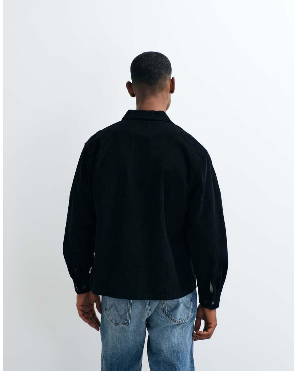 JJ Rebel Blue Corduroy Overshirt for men
