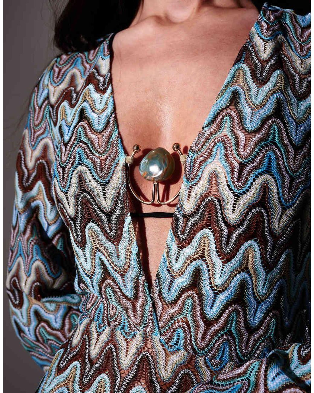 South Beach Multicolor Crochet Maxi Beach Dress With Decal
