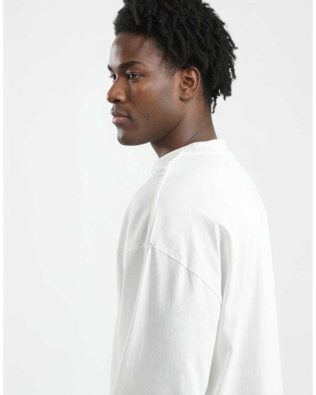 ASOS White Essentials Oversized Long Sleeve T-shirt for men