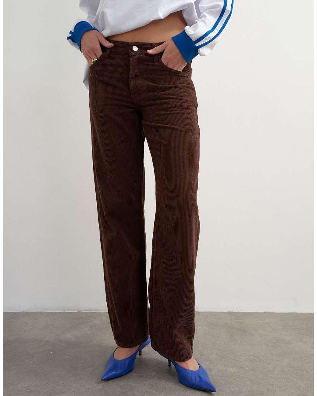 TOPSHOP White Ember Low Rise Relaxed Straight Jean