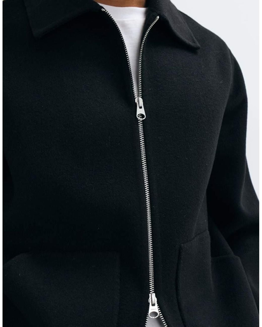 ARKET Blue Double Layer Wool Blend Short Jacket for men