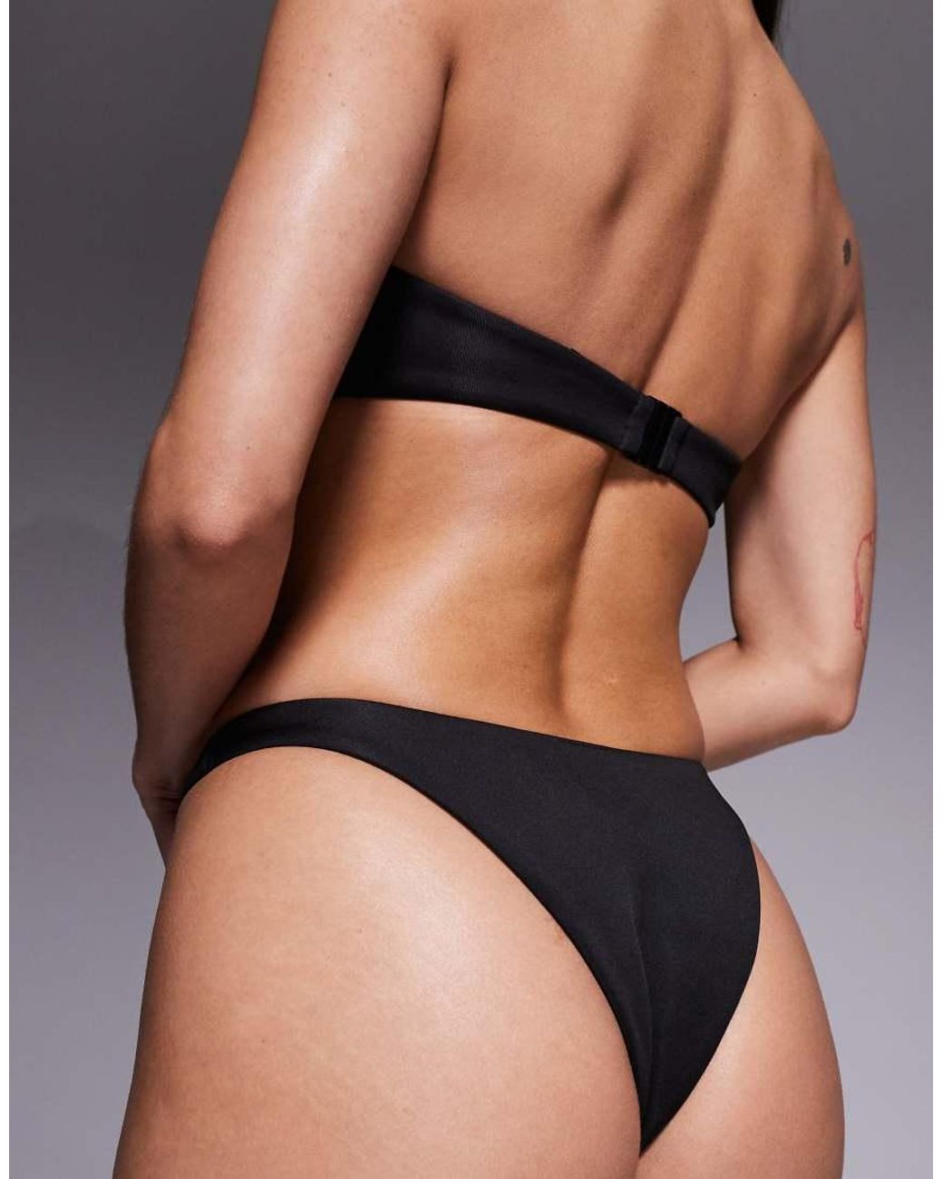ASOS Brown Sage Premium Hipster Bikini Bottoms