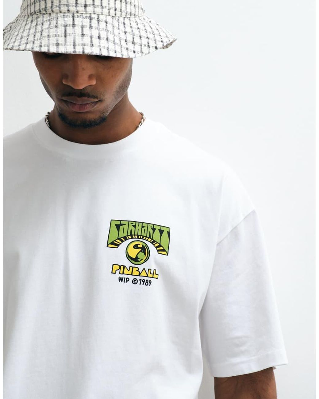 Carhartt White Pinball Back Print T-Shirt for men