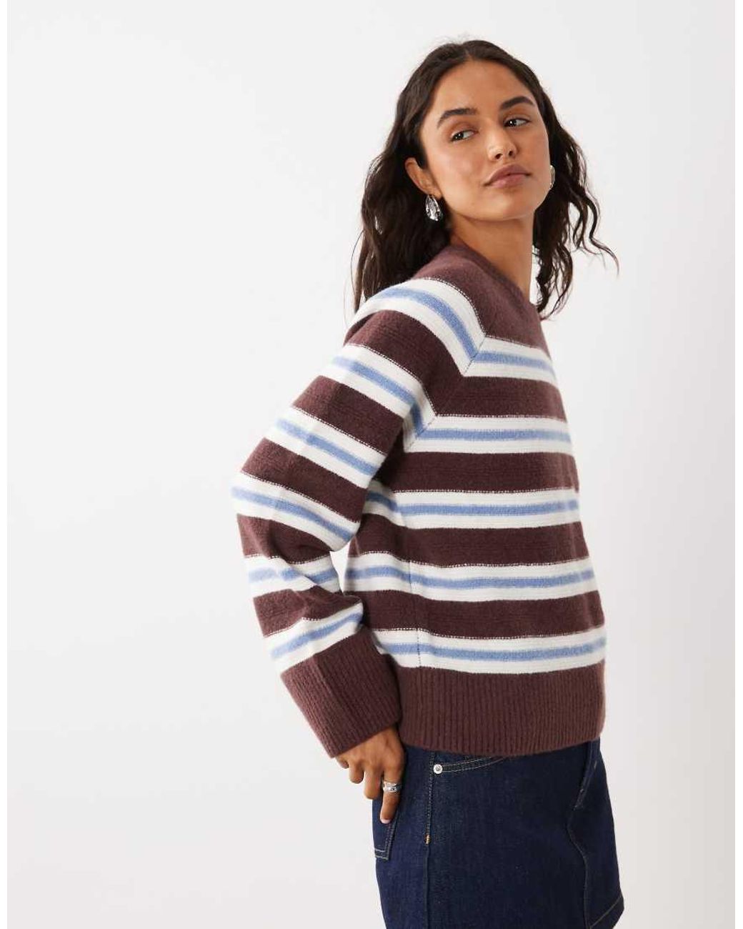 Abercrombie & Fitch Multicolor Knitted Crew Neck Jumper