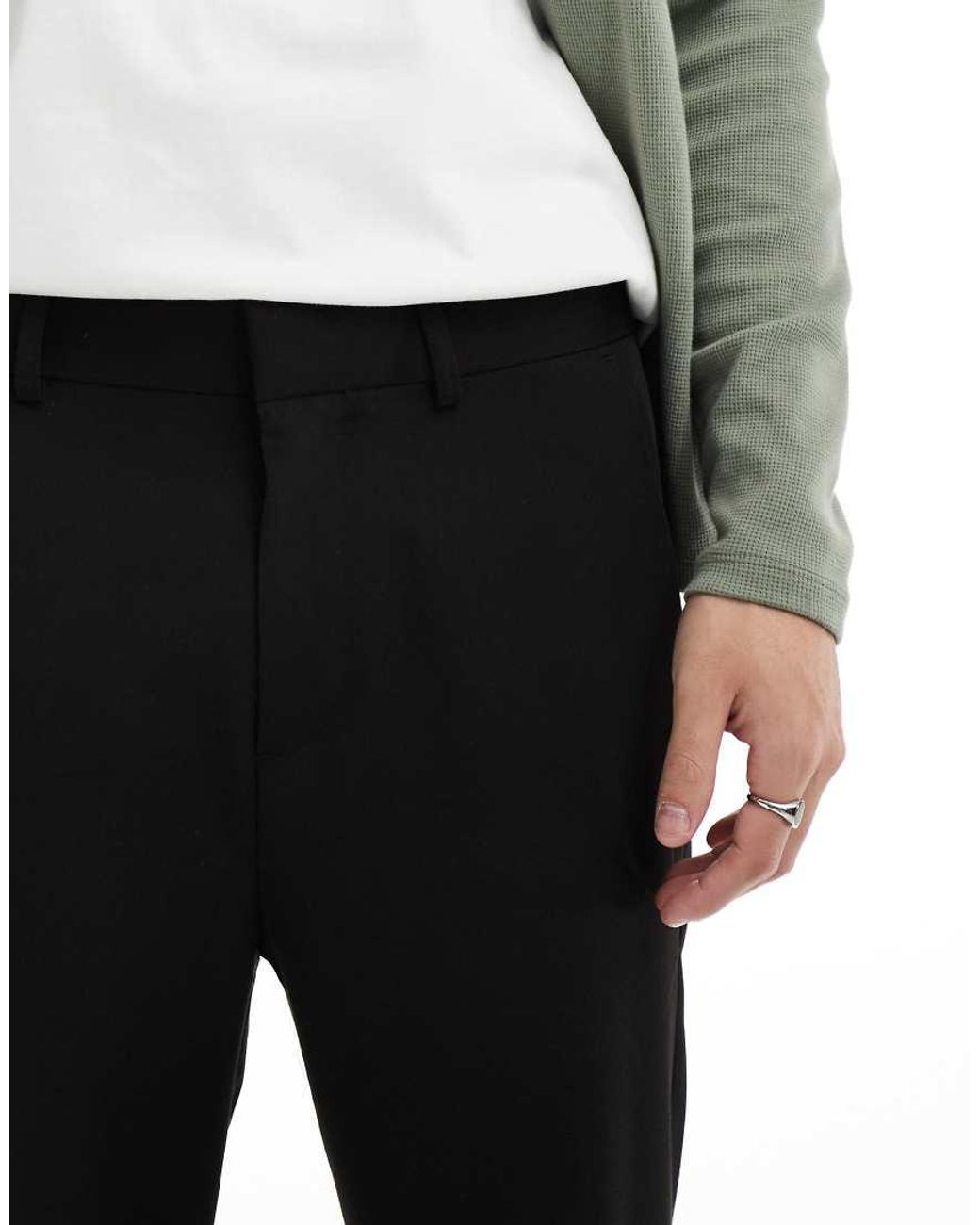 Pantalones De Sastre Negros Sueltos De Only & Sons de hombre de color Black