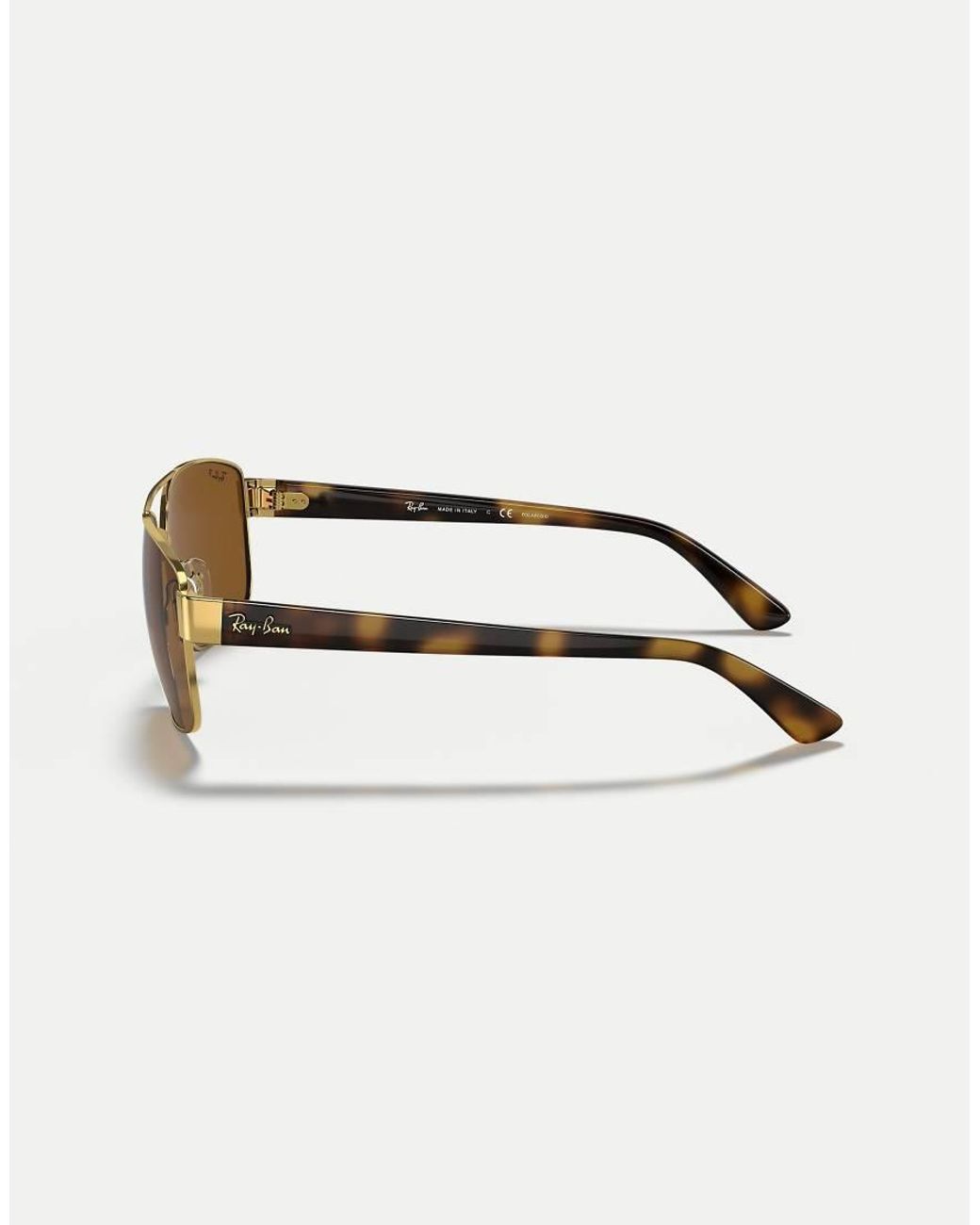 Ray-Ban Natural Rb3663 Irregular Polarised Sunglasses for men