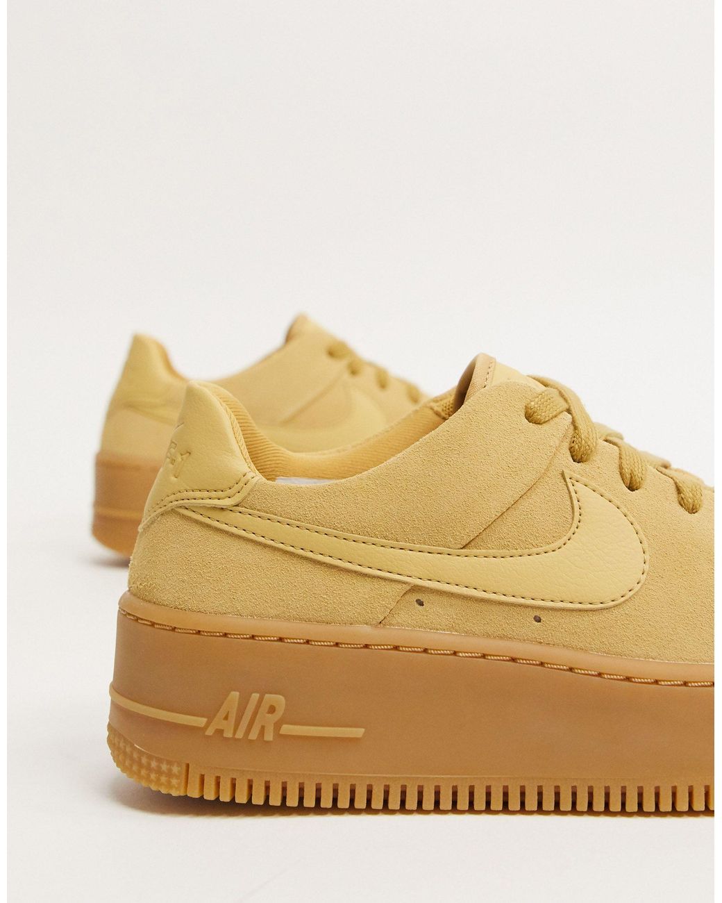 Nike Rubber Beige With Gum Sole Air Force 1 Sage Sneakers-cream in Natural  | Lyst Australia